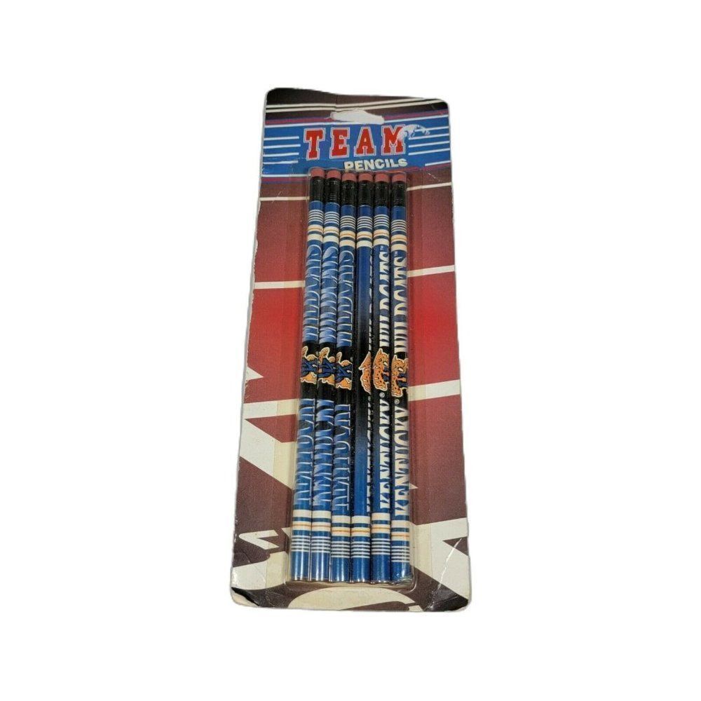 Vintage University of Kentucky #2 Pencil 6 Pack NCAA UK Wildcats Sealed Package